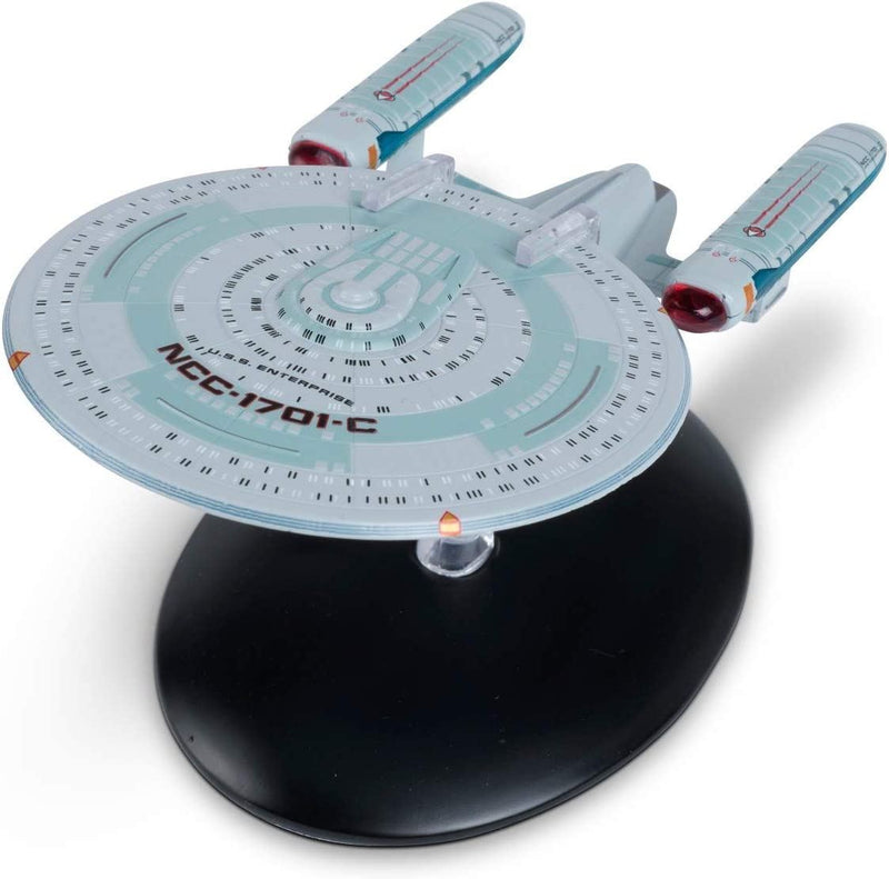 U.S.S. Enterprise NCC-1701-C (Ambassador-class) Diecast Model Ship (Eaglemoss / Star Trek), side angle