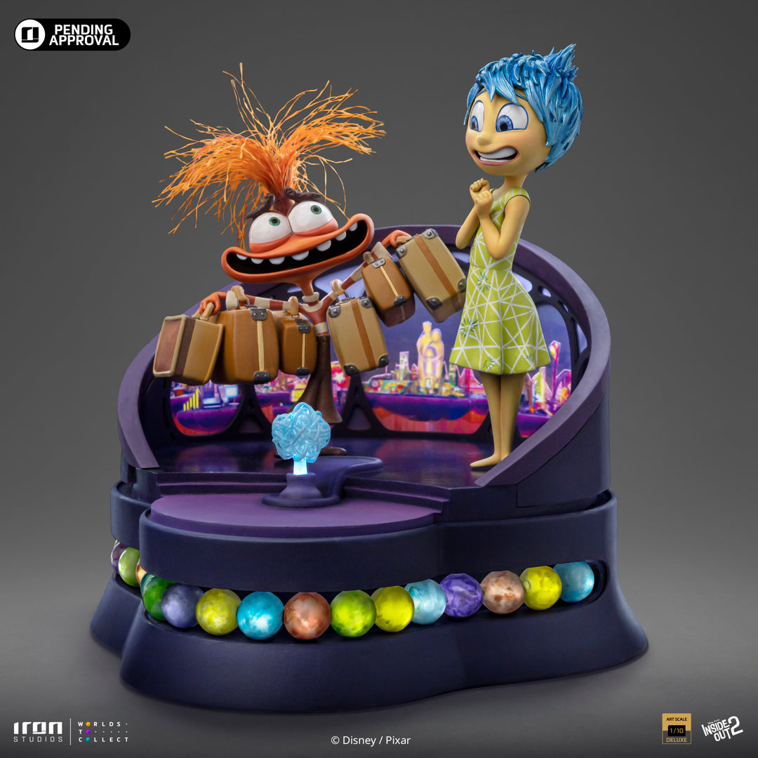 Iron Studios Disney Inside Out 2 Joy and Anxiety 1/10 Deluxe Art Scale Limited Edition Statue