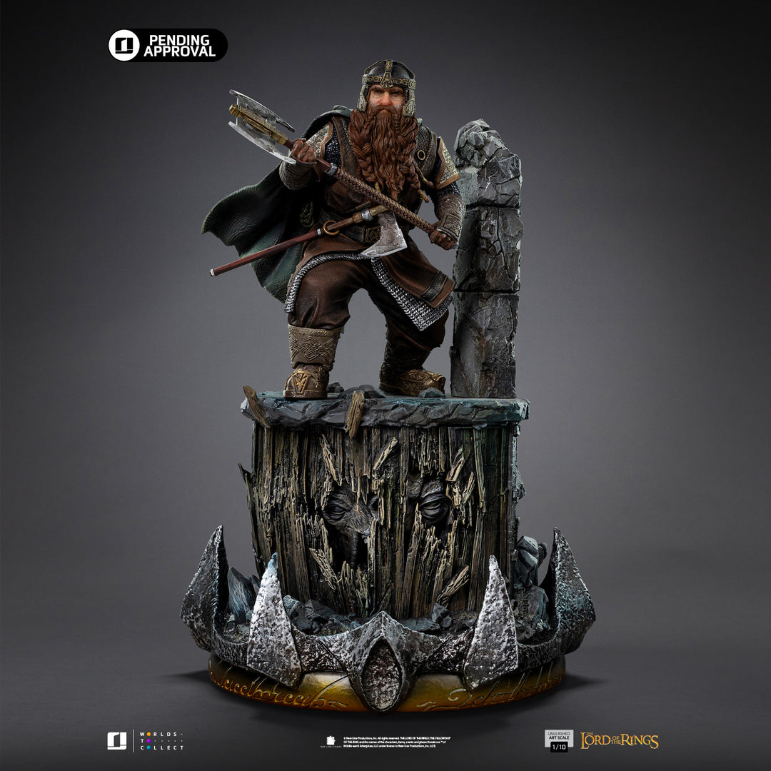 Iron Studios The Lord of the Rings Gimli Unleashed 1/10 Art Scale Limited Edition Statue