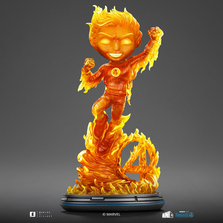 Iron Studios The Fantastic Four First Steps MiniCo Human Torch Figure
