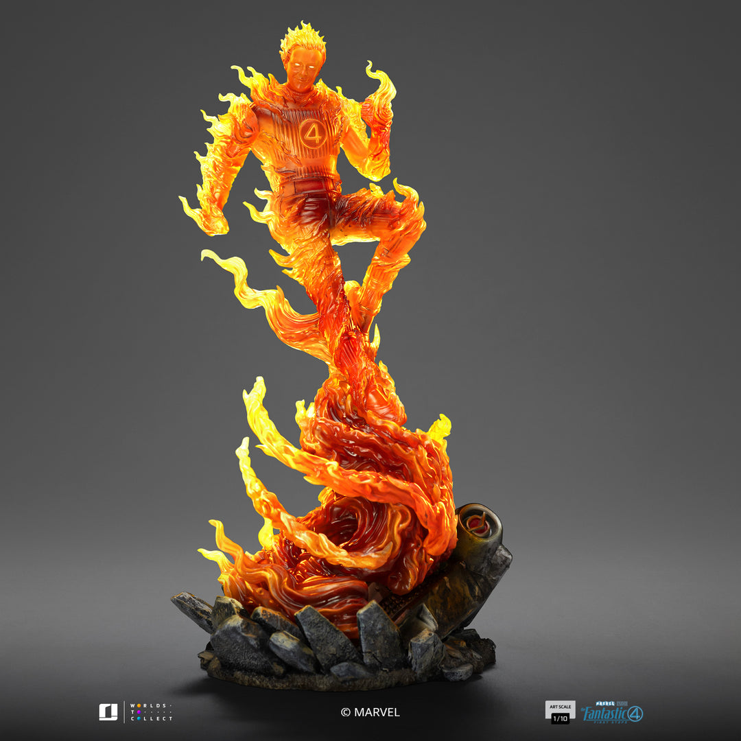 Iron Studios The Fantastic Four First Steps The Human Torch 1/10 Art Scale Statue