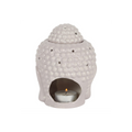 Small Grey Buddha Head Oil Burner