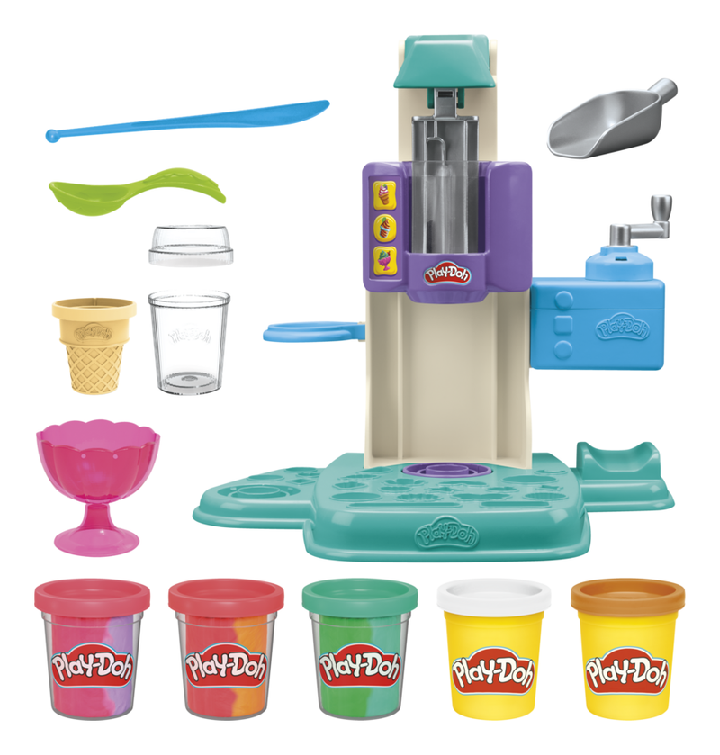 Play-Doh Rainbow Swirl Ice Cream Playset - Image