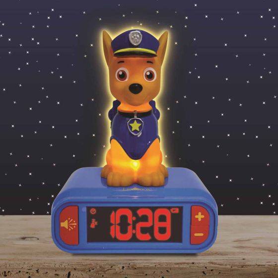 Paw Patrol Chase Alarm Clock With Night Light
