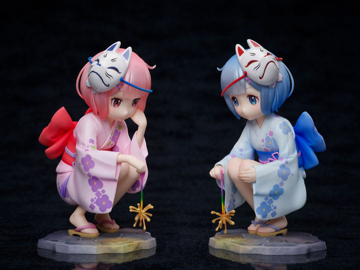 FuRyu Ram & Rem (Childhood Summer Memories) Re:ZERO -Starting Life in Another World- 1/7 Scale Figure Set