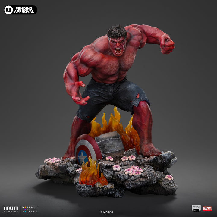 Iron Studios Marvel Captain America Brave New World Red Hulk 1/10 Scale Limited Edition Statue