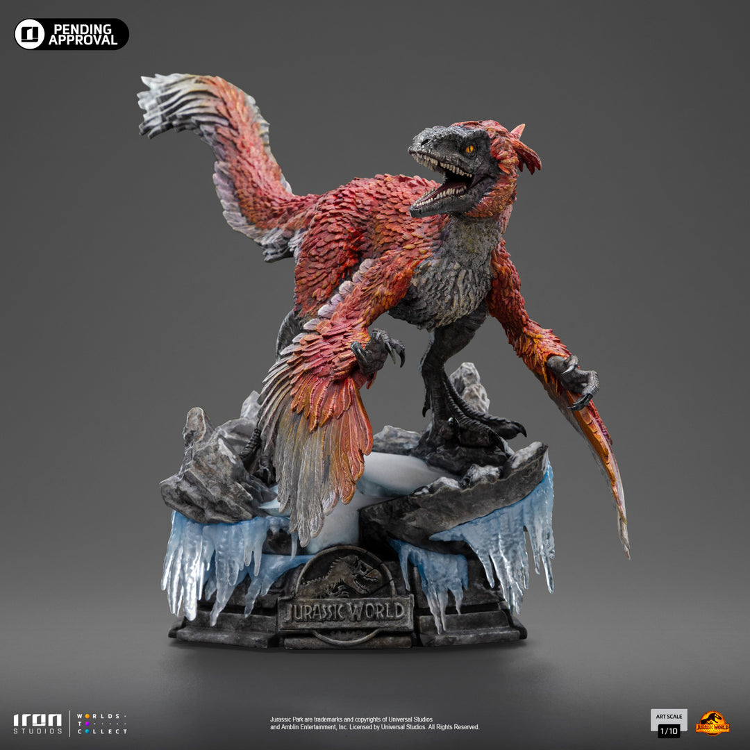 Iron Studios Jurassic World Dominion Pyroraptor 1/10 Art Scale Limited Edition Statue