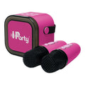 Pink Portable Karaoke Speaker & 2 Microphones