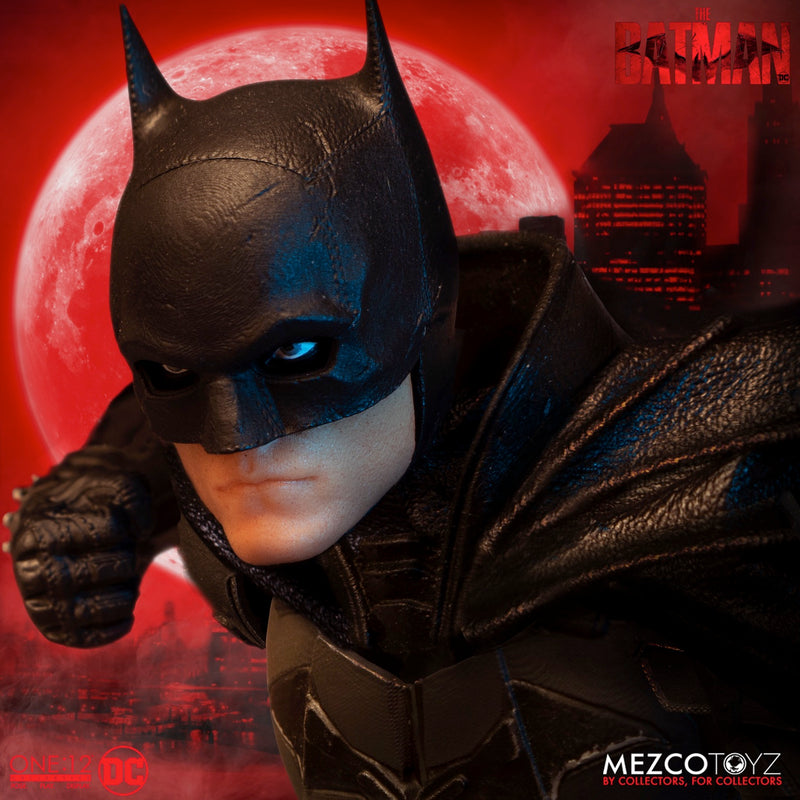The Batman One:12 Collective Robert Pattinson Batman Action Figure side angle