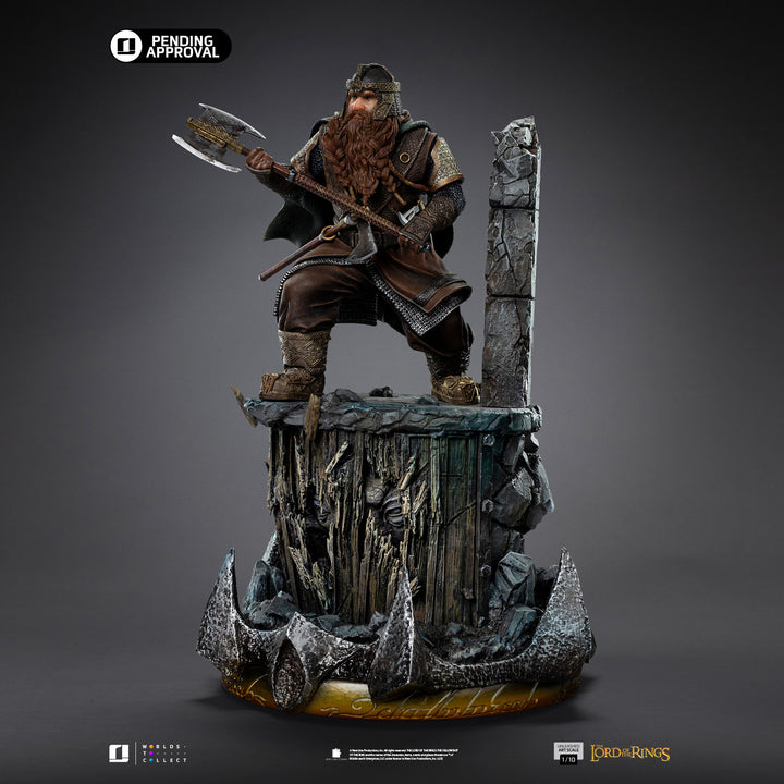 Iron Studios The Lord of the Rings Gimli Unleashed 1/10 Art Scale Limited Edition Statue