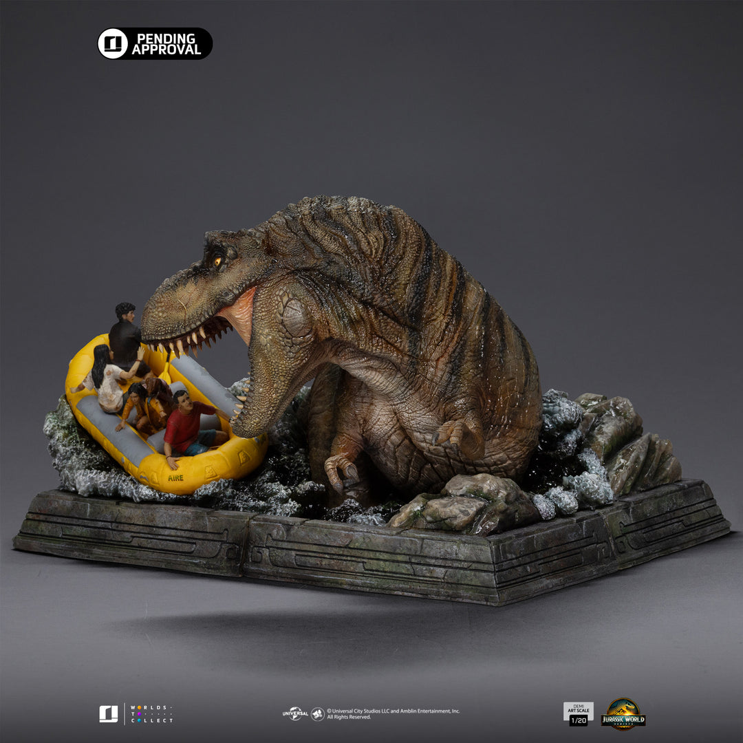 Iron Studios Jurassic World Rebirth T-Rex River Attack 1/20 Scale Art Scale Statue