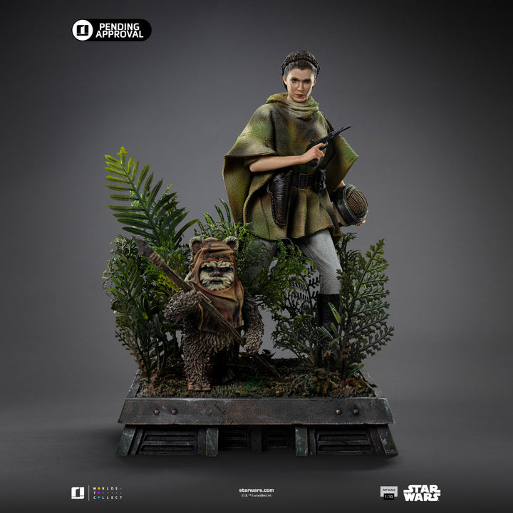 Iron Studios Star Wars: Return of the Jedi Leia and Wicket 1/10 Art Scale Limited Edition Statue