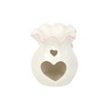 White and Pink Bow Oil Burner