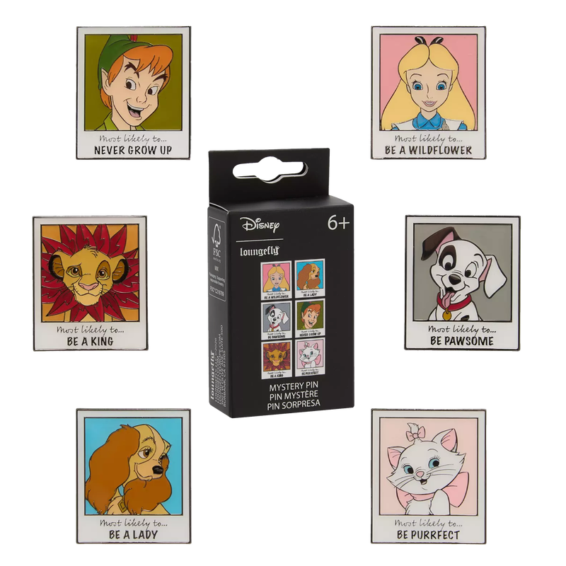 Loungefly - Blind Box Enamel Pins - Disney Classic Year Book (Case of 12)