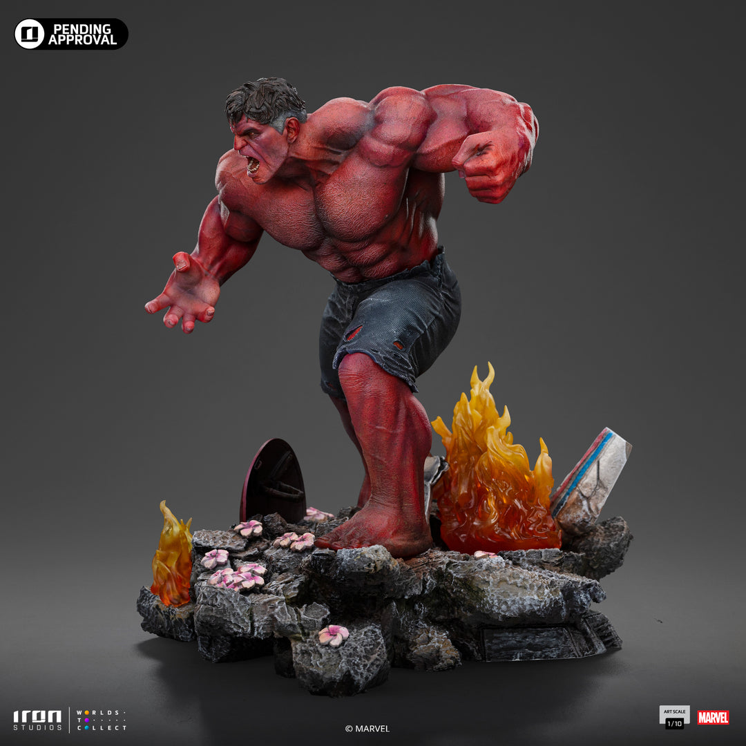 Iron Studios Marvel Captain America Brave New World Red Hulk 1/10 Scale Limited Edition Statue