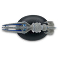 Krenim Temporal Weapon Starship Model Die Cast Ship (Eaglemoss / Star Trek), in display