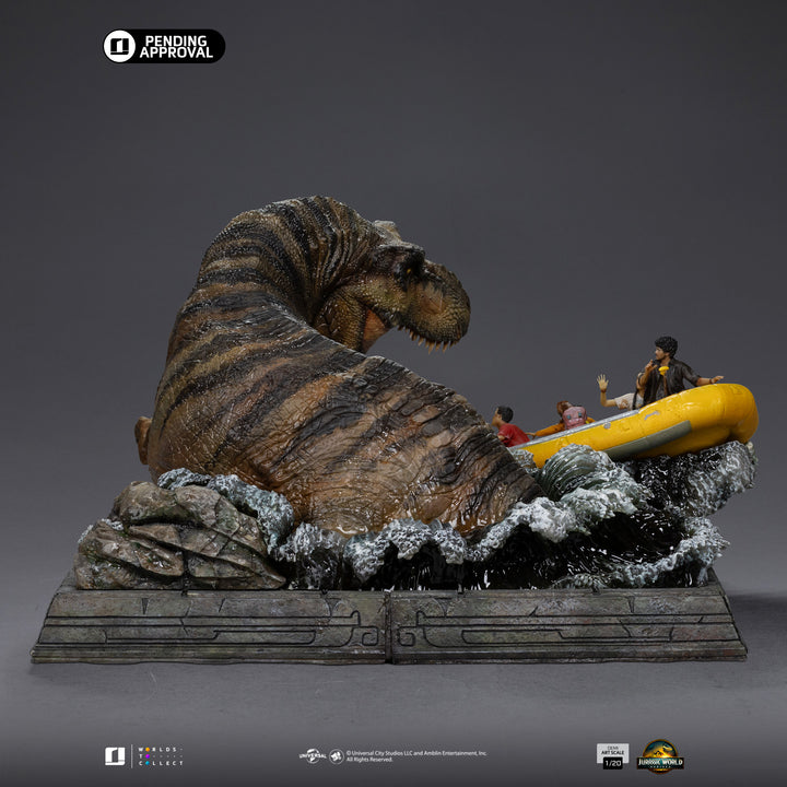 Iron Studios Jurassic World Rebirth T-Rex River Attack 1/20 Scale Art Scale Statue