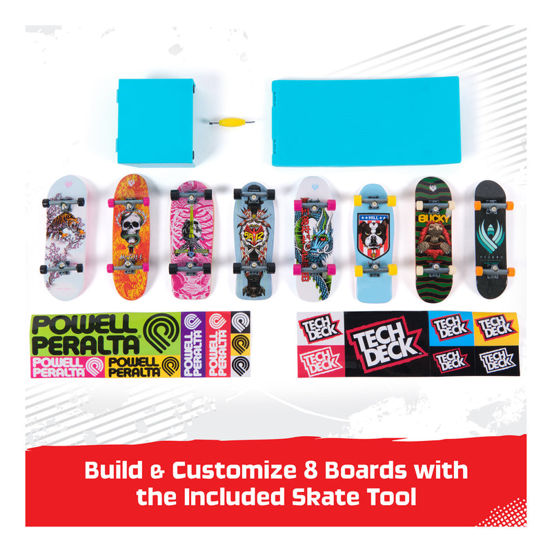 Tech Deck 8 Pack and Accessory Set