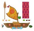 Disney Moana Floating Ocean Voyager Canoe Playset - Image