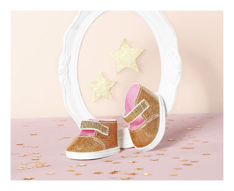 Baby Annabell Big Gold Shoes & Insoles 43cm - Image