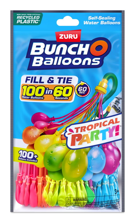 Bunch O Balloons Tropical Party 3 Pack Assorted - Image
