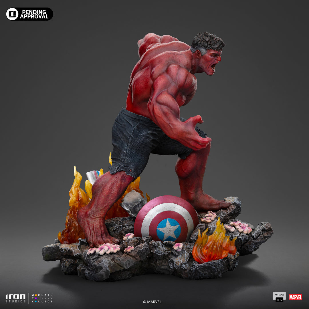 Iron Studios Marvel Captain America Brave New World Red Hulk 1/10 Scale Limited Edition Statue