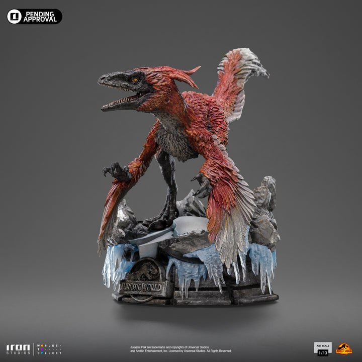 Iron Studios Jurassic World Dominion Pyroraptor 1/10 Art Scale Limited Edition Statue