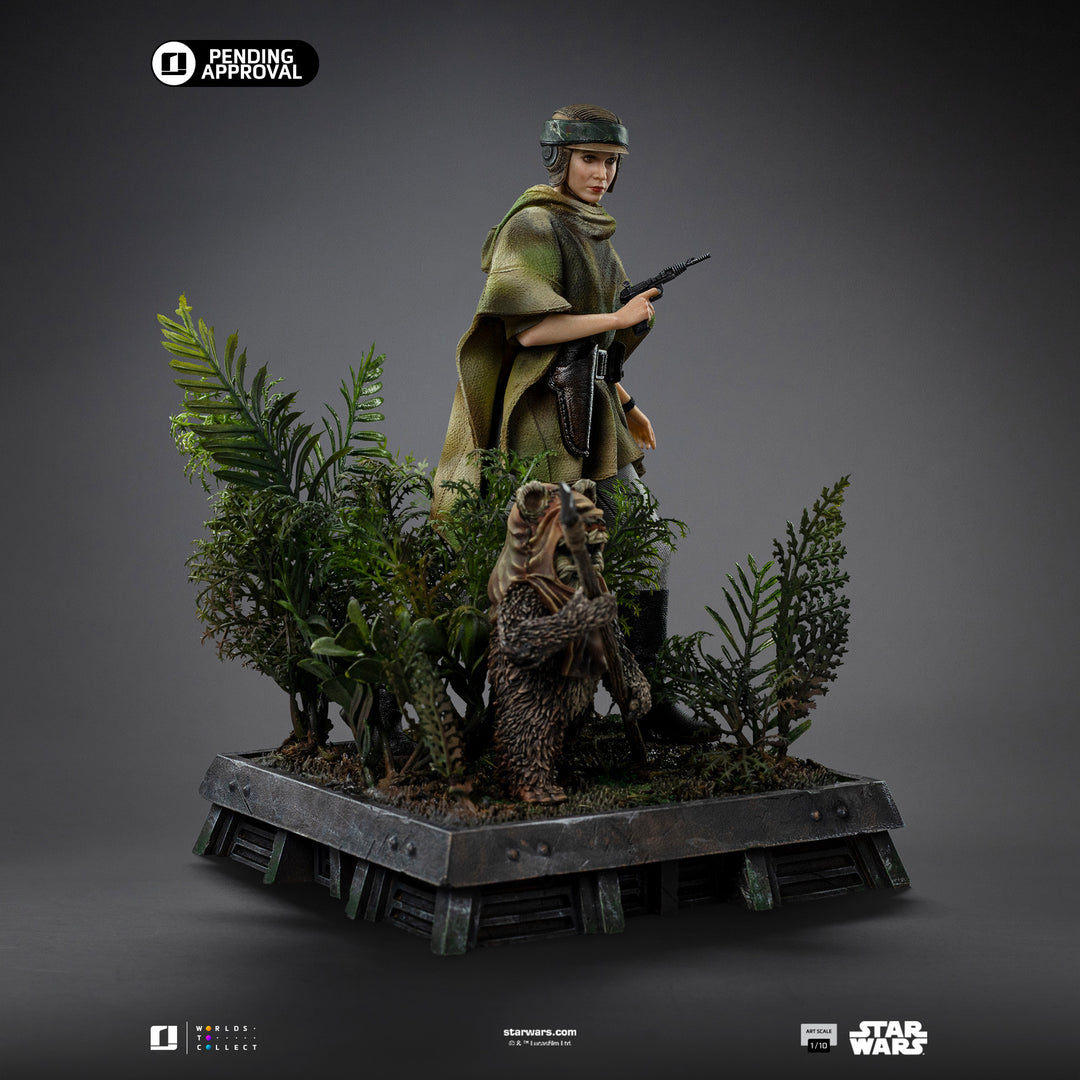 Iron Studios Star Wars: Return of the Jedi Leia and Wicket 1/10 Art Scale Limited Edition Statue