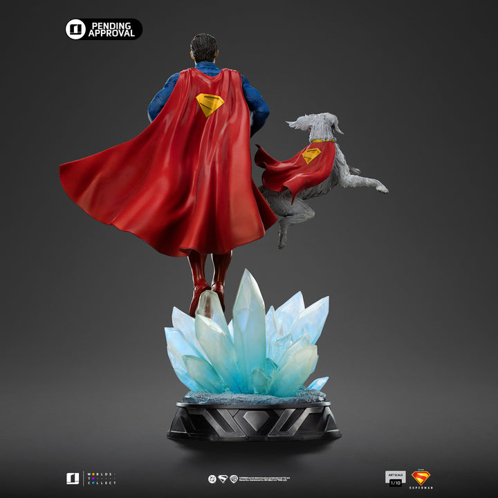 Iron Studios Superman (2025) Superman & Krypto 1/10 Art Scale Statue