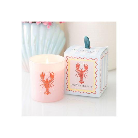 Pastel Lobster Coconut & Sea Salt Candle