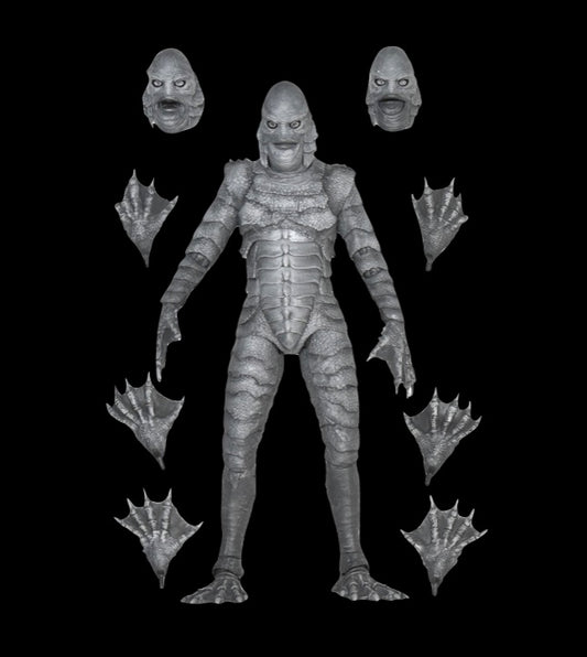 Universal Monsters (B/W) The Creature From The Black Lagoon Ultimate 7" Scale Action Figure