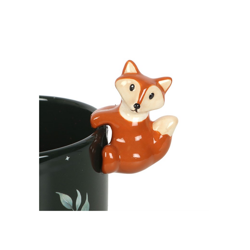 Green Forest Plant Pot with Fox