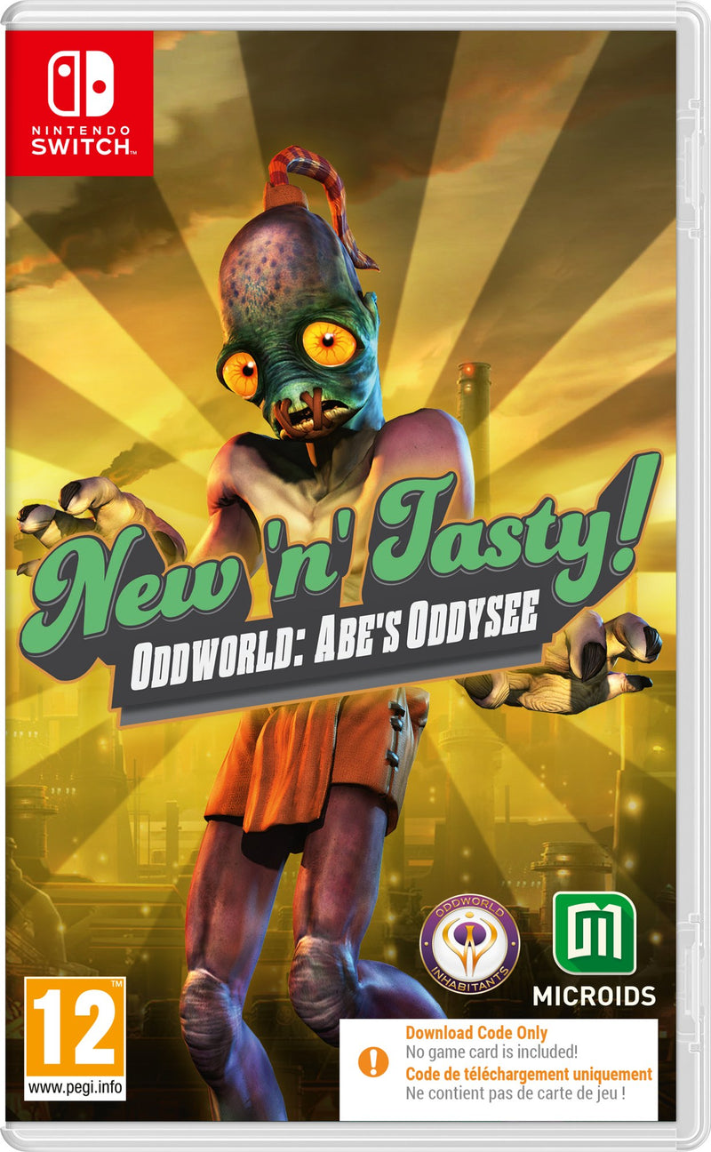 Oddworld: New 'n' Tasty (Code in Box) - Nintendo Switch