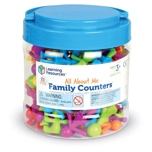 All About Me Family Counters (Set of 72) - Image