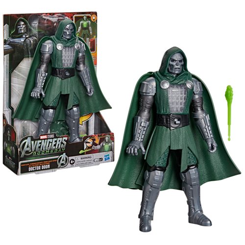Marvel Avengers: Doomsday Power-Glow Doctor Doom Electronic Action Figure close up detail
