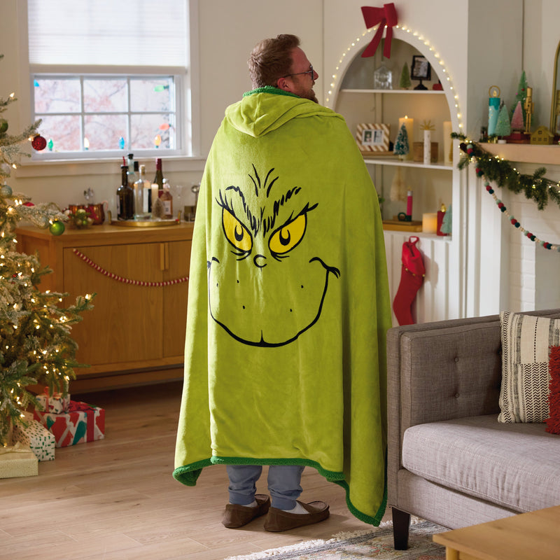 The Grinch Hooded Blanket