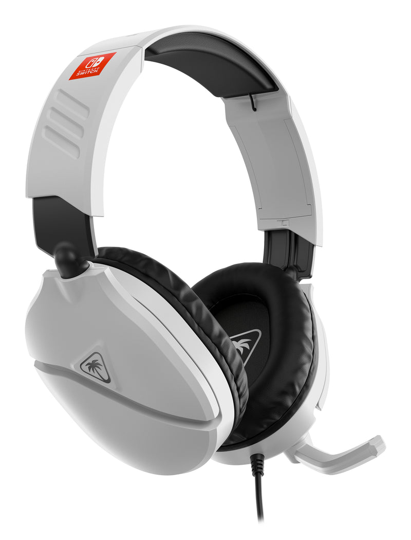 Turtle Beach Recon 70 Wired Gaming Headset White for Nintendo Switch side angle