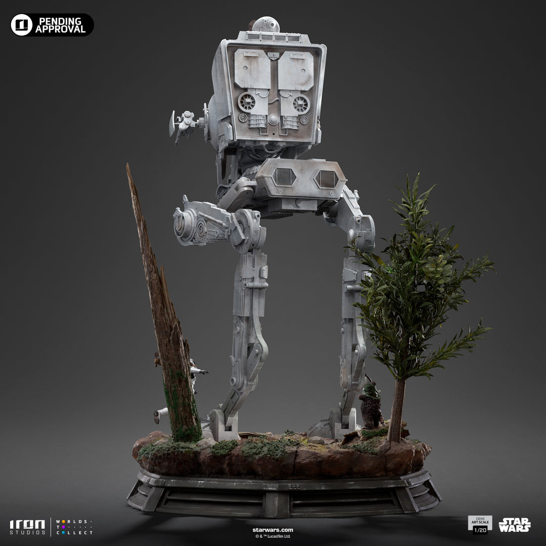 Iron Studios Star Wars Return of the Jedi AT-ST and Chewbacca 1/20 Demi Art Scale Limited Edition Statue