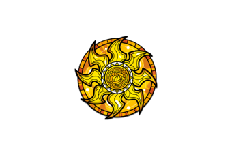 Pinfinity Stained Glass Plains Magic The Gathering AR Pin