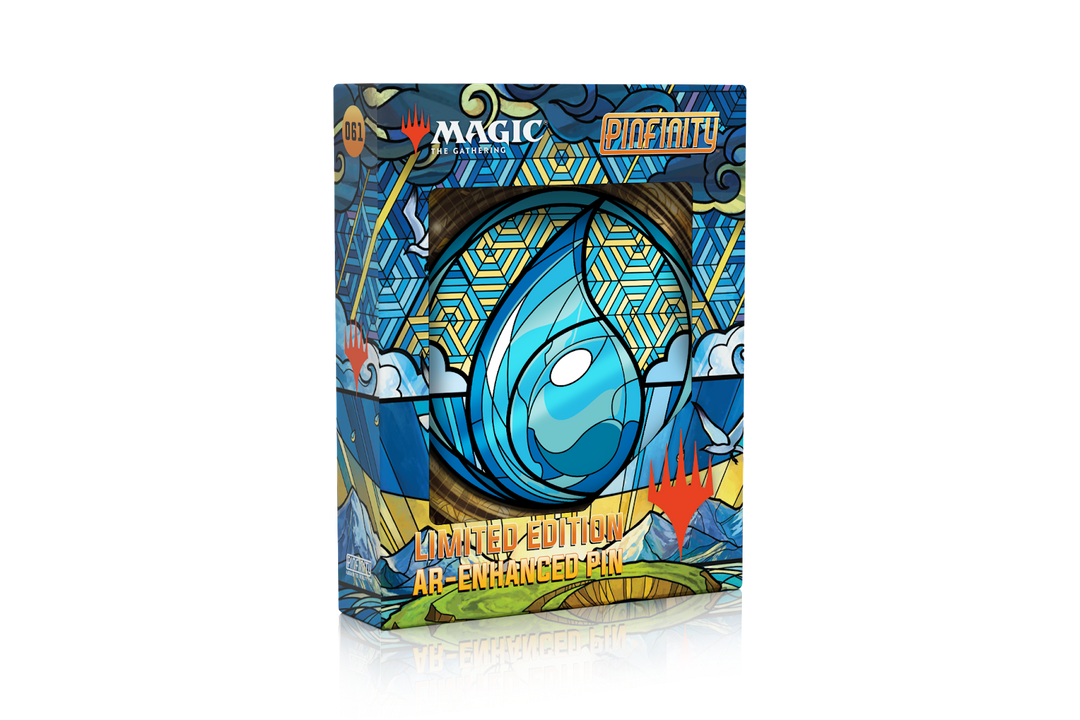 Pinfinity Stained Glass Island Magic The Gathering AR Pin