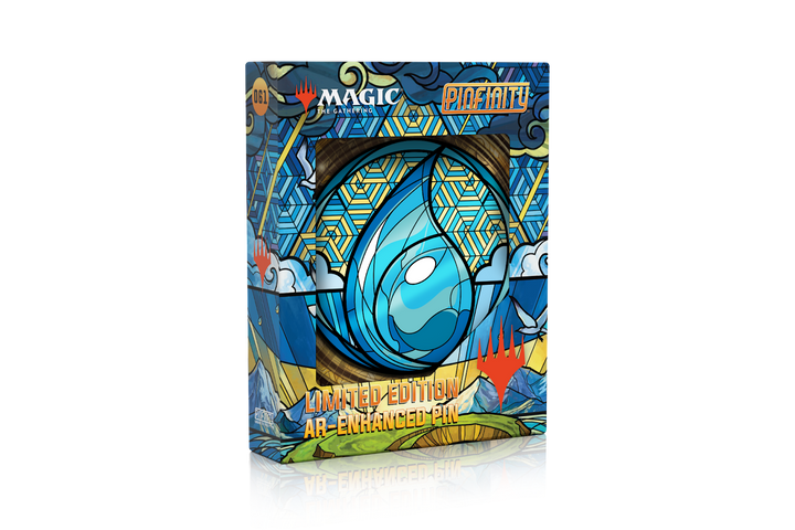 Pinfinity Stained Glass Island Magic The Gathering AR Pin