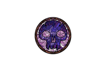 Pinfinity Stained Glass Swamp Magic The Gathering AR Pin