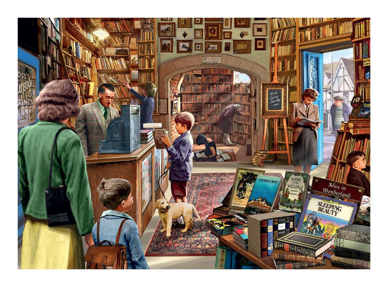 Ye Olde Shoppe Collection Book Shoppe 1000 Piece Jigsaw Puzzle - Image