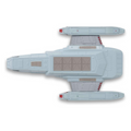 U.S.S Raven NAR-32450 Model Die Cast Ship STDC066 (Eaglemoss / Star Trek), rear view