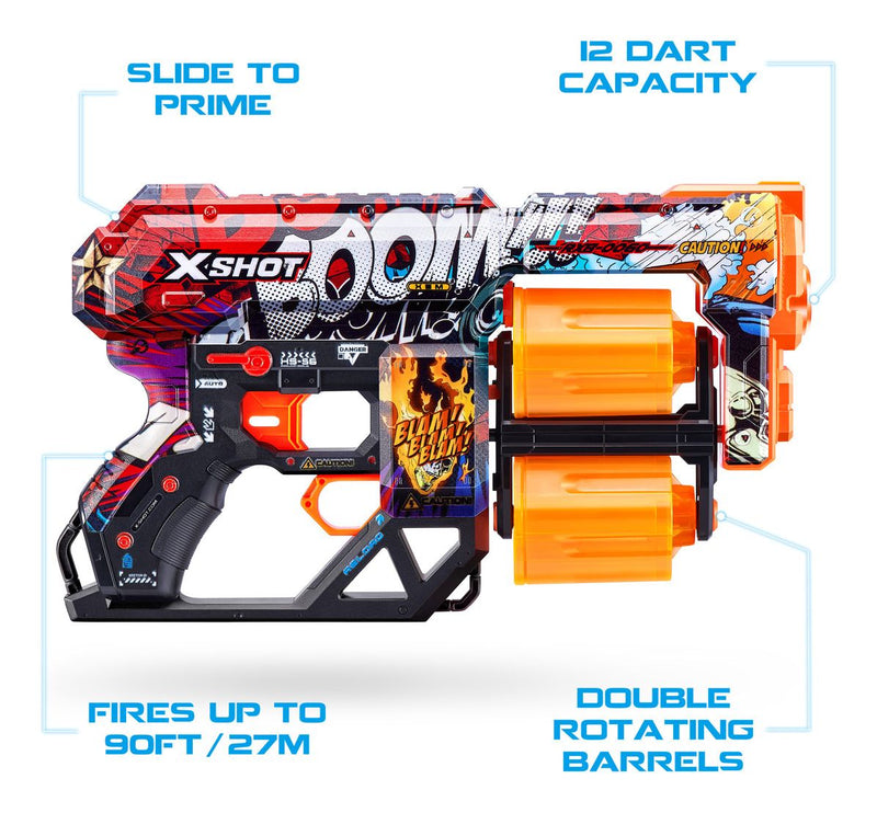 XSHOT Skins Dread Dart Blaster - Boom (12 Darts) - Image