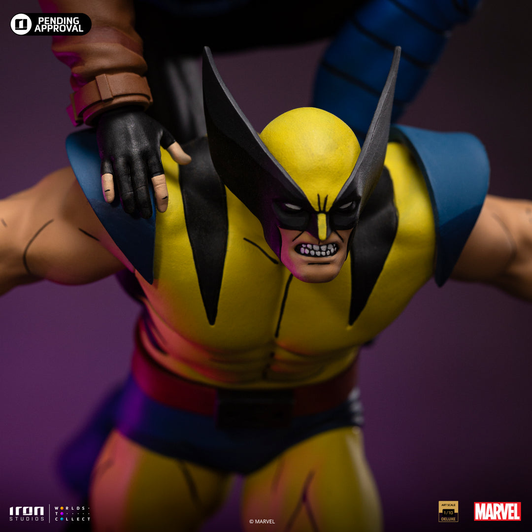 Iron Studios Marvel X-Men '97 Gambit and Wolverine 1/10 Deluxe Art Scale Limited Edition Statue