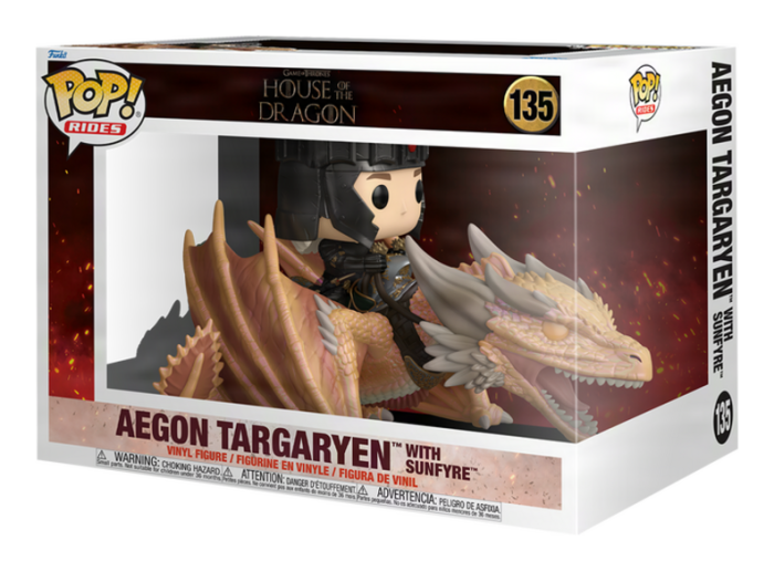 Ride - House of the Dragon - Aegon Targaryen w/Sunfyre Funko Pop! Vinyl Figure
