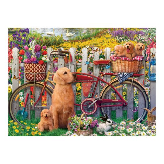 Cute Dogs in the Garden, 500pc