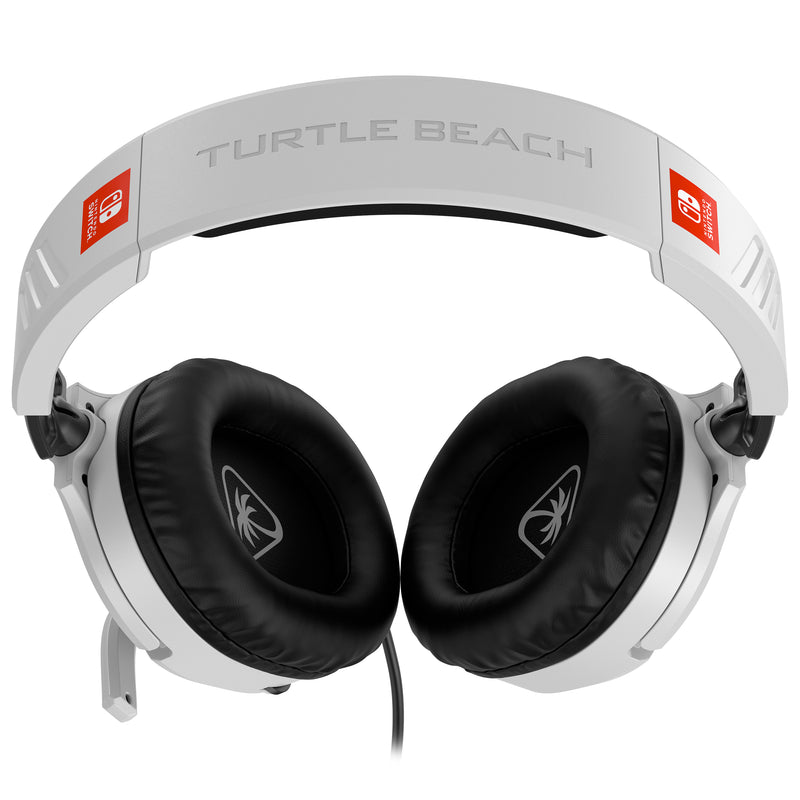 Turtle Beach Recon 70 Wired Gaming Headset White for Nintendo Switch close up detail