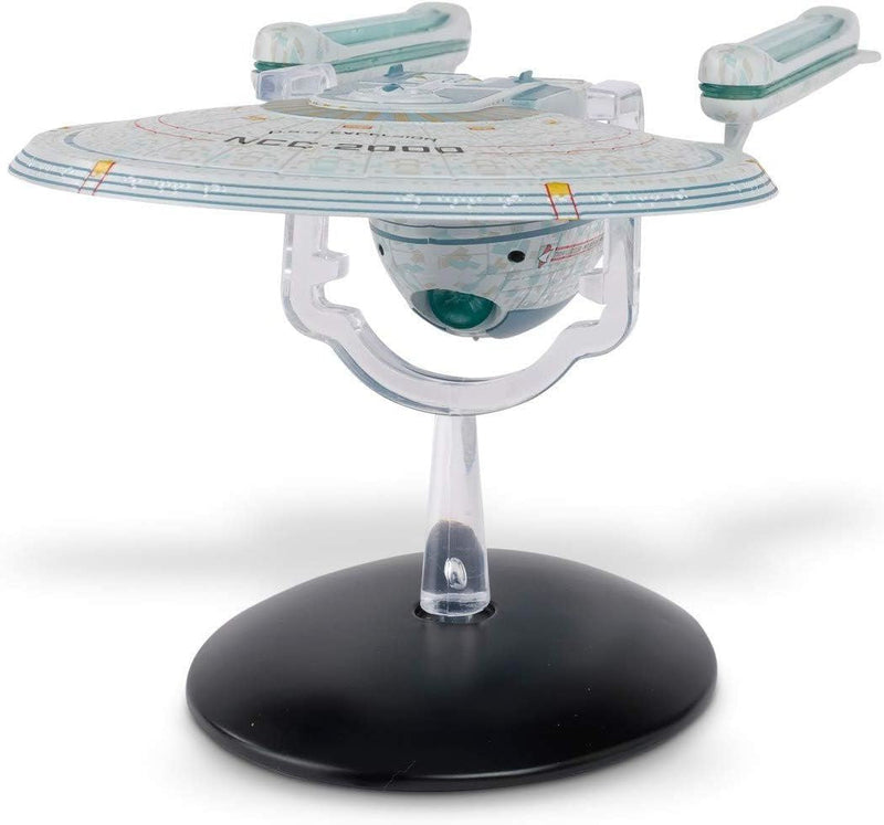 U.S.S. Excelsior NCC-2000 XL EDITION Model Die Cast Ship (Eaglemoss / Star Trek), side angle